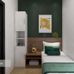 kamar anak unit rumah contoh garden hous di kawasan pemukiman moderen grandwisata