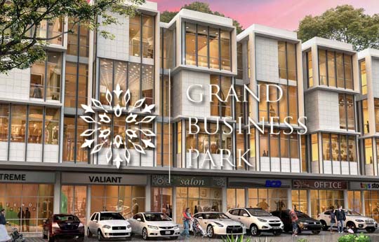 ruko grand business park di kawasan pemukiman moderen grandwisata